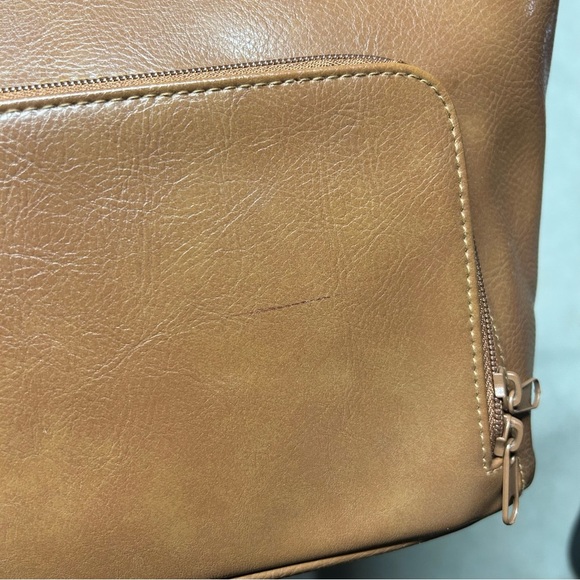 Rosetti Light Brown Camel Vinyl Handbag with Strap & Wallet - Picture 5 of 13